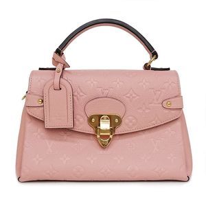 Georges Rose Poodle Empreinte Leather Pink BB 2way Shoulder Bag Handbag